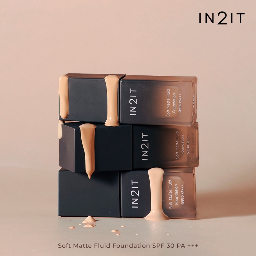 IN2IT Soft Matte Fluid Foundation SPF30 PA+++ รองพื้นเนื้อน้ำ บางเบา