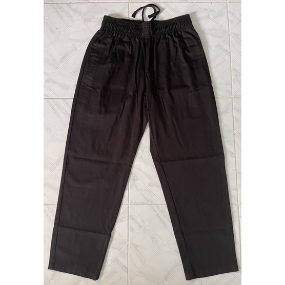 GU Jogger Pant สีดำเข้ม Shopee Thailand