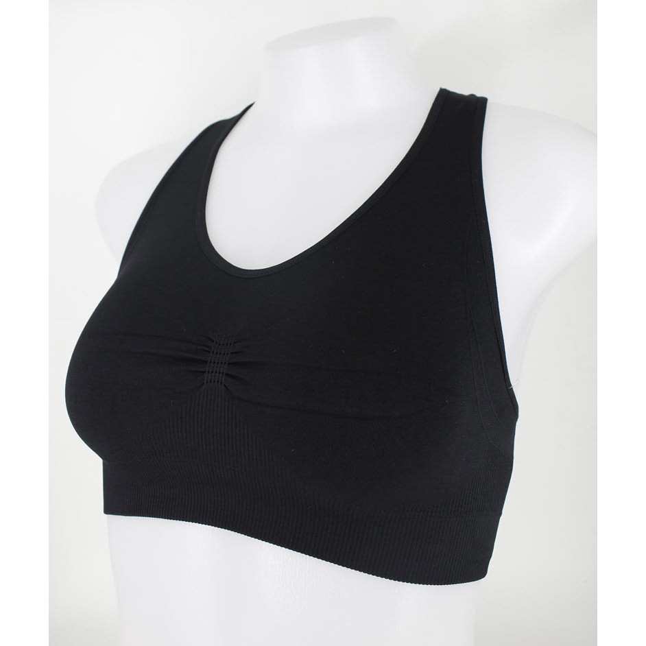 ชุดชั้นในกีฬา ยี่ห้อ Spalding Seamless Sports Bras สีชมพู/ดำ/เขียว/ฟ้า