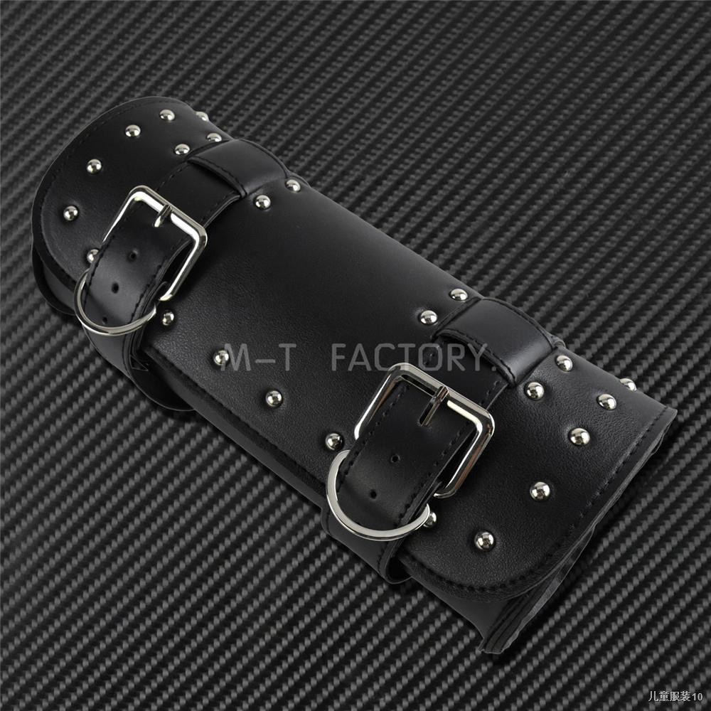 ♤Motorcycle Fork Tool Bags Storage Leather Travel Pouch Front Luggage