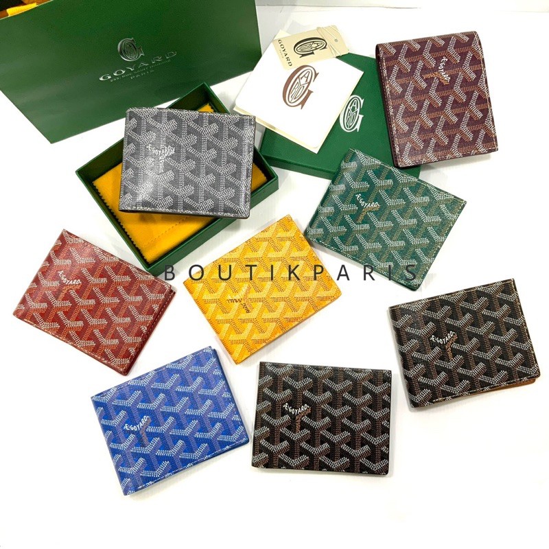 สต๊อคพร้อมส่ง New Goyard 8 Cards Short Wallet กระเป๋าสตางค์กอยาร์ดใบสั้น Shopee Thailand