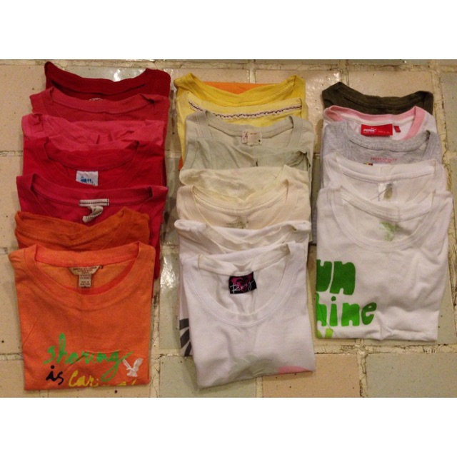 เสื้อยืด hollister, abercrombie, american eagle Shopee Thailand