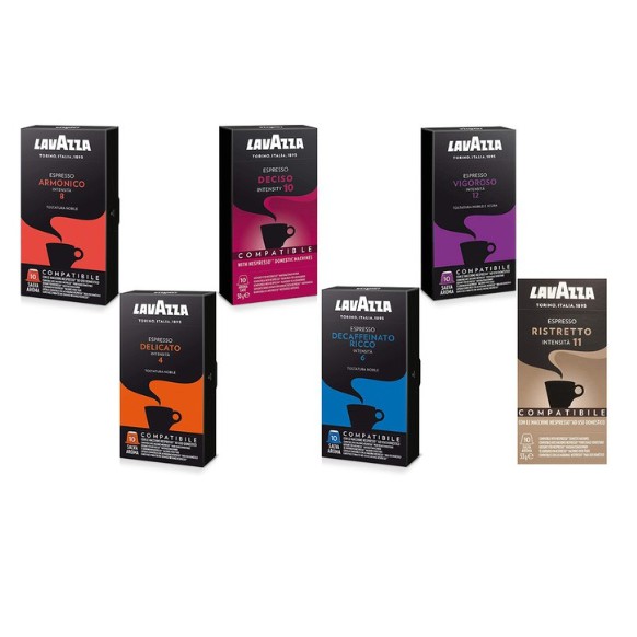 ซื้อ 2 กล่อง **สุ่มรสชาติ** Lavazza Espresso Capsules Compatible with