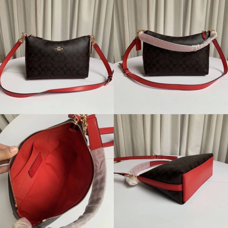 Coach LEWIS SHOULDER BAG IN SIGNATURE CANVAS Shopee Thailand