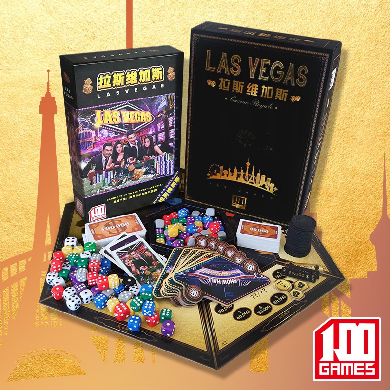 Board Game Las Vegas Luxury Royal Edition Game with Las Vegas Avenue