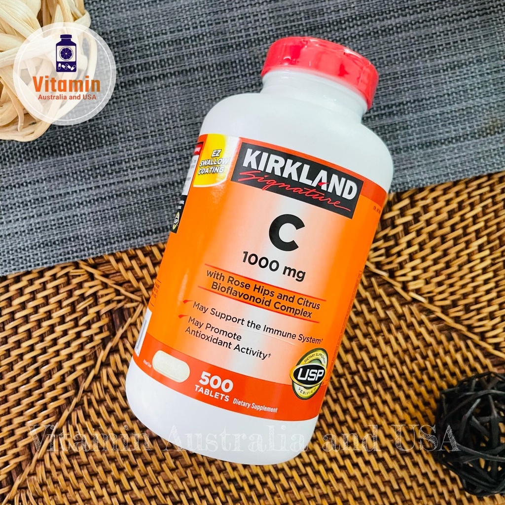 Kirkland Vitamin C 1000mg พร้อมส่ง วิตามินซี 1000mg ขนาด 500 เม็ด