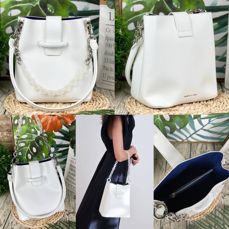 C.K Chain Handle Bucket Bag Shopee Thailand