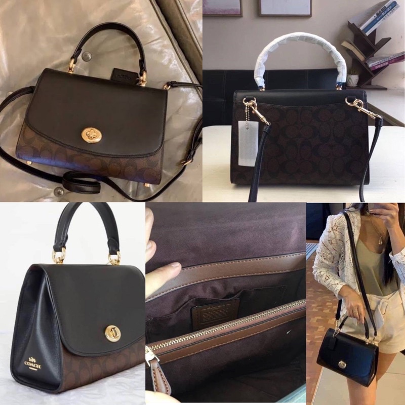 COACH TILLY TOP HANDLE SATCHEL WITH SIGNATURE CANVAS (COACH F76620