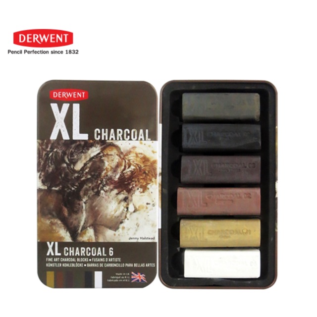 Derwent XL charcoal 6 blocks Shopee Thailand
