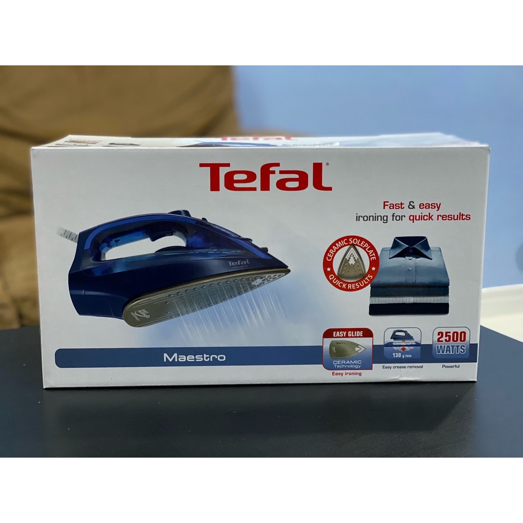 Tefal เตารีดไอน้ำ ทีฟาล์ว กำลังไฟ 2500 วัตต์ MAESTRO 2 FV1848 รุ่น