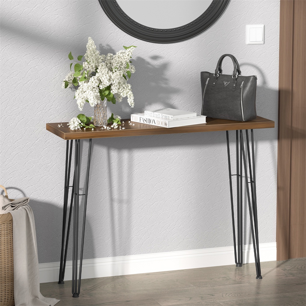 โต๊ะคอนโซลสไตล์จีนใหม่ Chic Hall Console Table Unique Entry Hallway