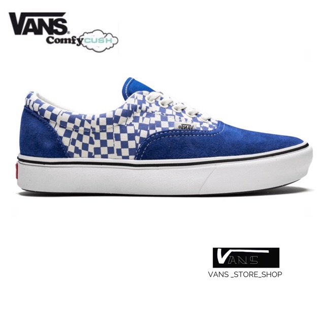 VANS ERA COMFYCUSH TEAR CHECK TRUE BLUE TRUE WHITE SNEAKERS สินค้ามี