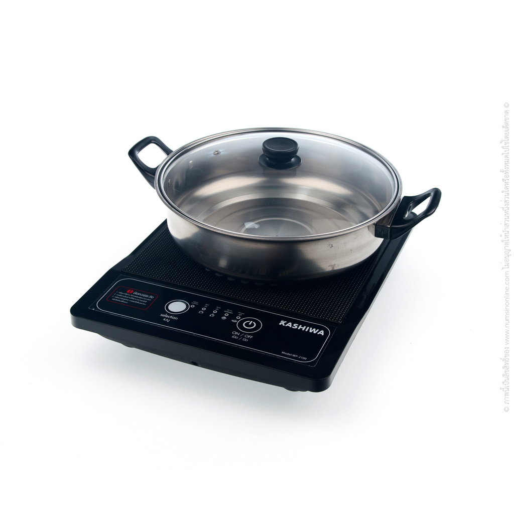เตาแม่เหล็กไฟฟ้า KASHIWA WP2100 (แถมหม้อ) Induction Cooker Induction