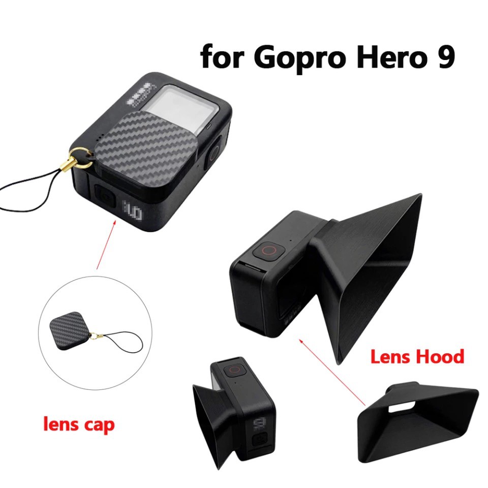 GoPro Hero 9 Lens Hoods Anti Glare Lens Light Flares Protection ฮูดครอบ