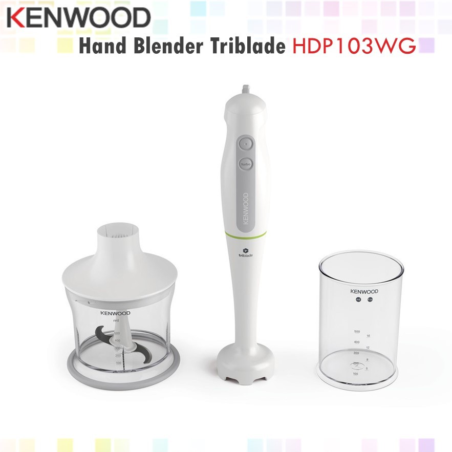 Kenwood Triblade Hand Blender 600W HDP103WG Shopee Thailand