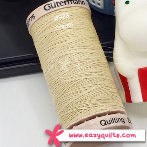 ด้ายควิลท์ สีCream 928 Gutermann Hand Quilting Thread Shopee Thailand