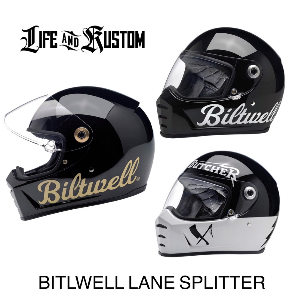 หมวกกันน็อค Biltwell รุ่น Lane Splitter (สีพิเศษ) By Life and Kustom
