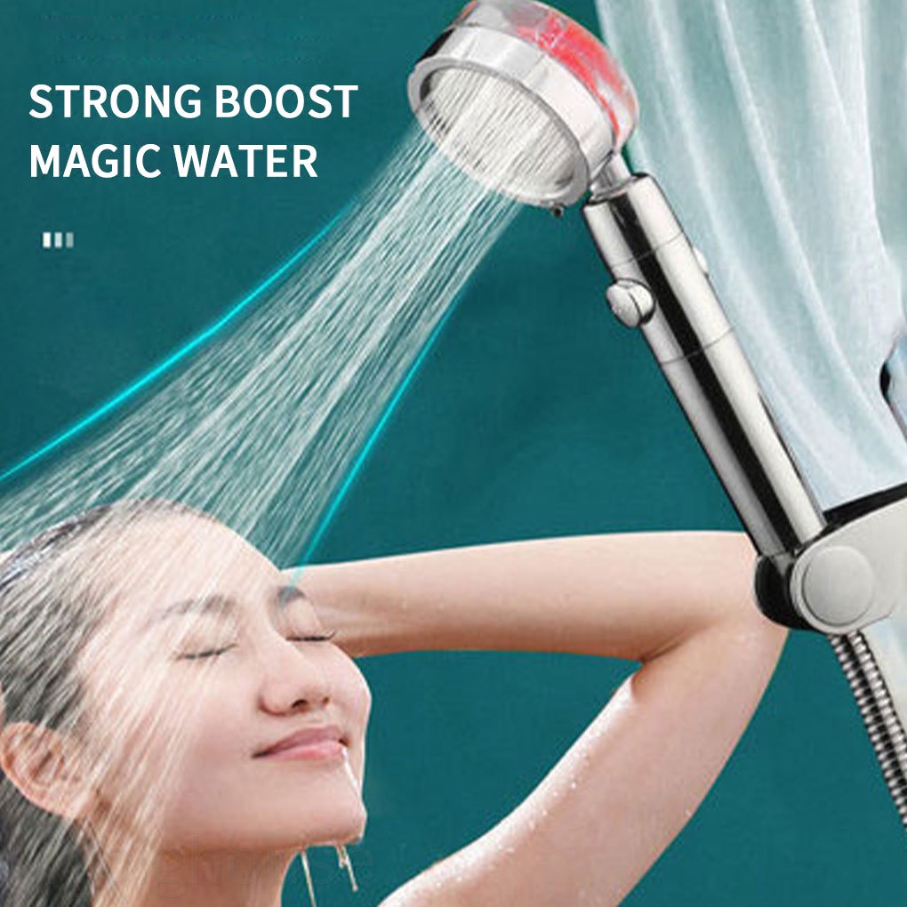 Showerhead Pressure Boosting Shower Head Handheld Detachable Bath Water Sprayer for Home [BH