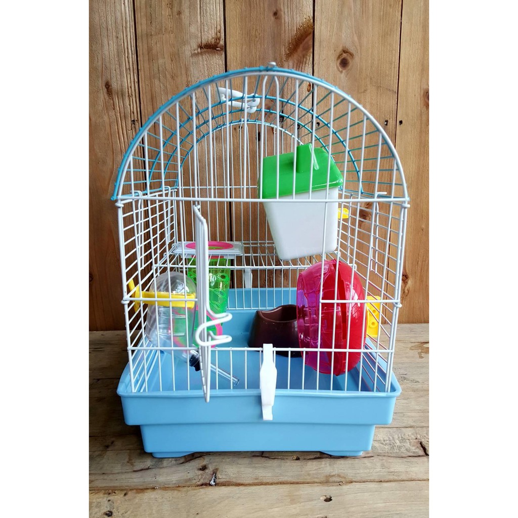 Petheng Petcage smallpet กรง หนู แม่นแคระ 1 ใบ แถมอุปกรณ์ครบ 5 รายการ