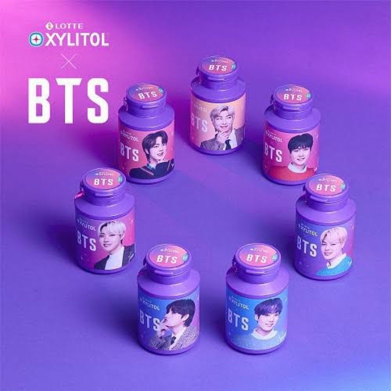 **Xylitol Lotte Korea x BTS Limited Edition สีม่วง** Shopee Thailand