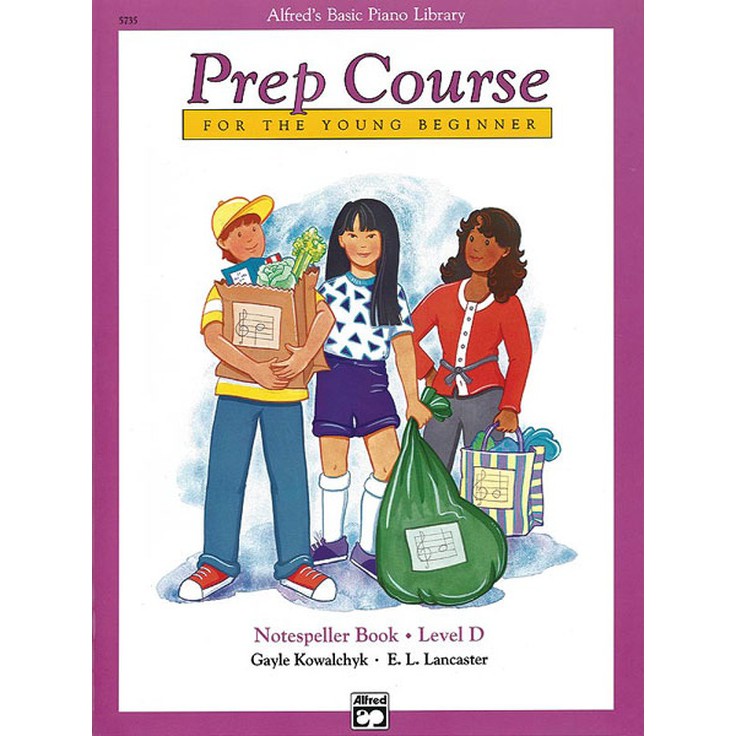 Alfred's Basic Piano Prep Course Notespeller Book D (005735) Shopee