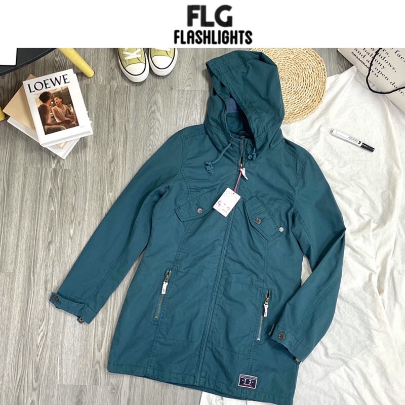 เสื้อนอก เสื้อคลุมฮู้ด Jacket เสื้อฮู้ด 🐳แบรนด์ FLG FLASHLIGHTS (JK537