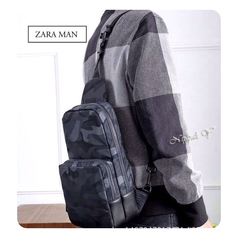 Zara Man Shoulder Messenger Bag Shopee Thailand