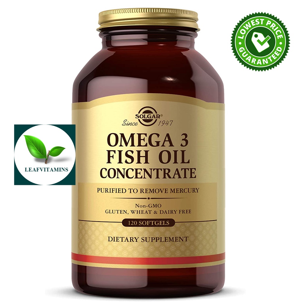 Solgar Omega 3 Fish Oil Concentrate / 120 Softgels Shopee Thailand