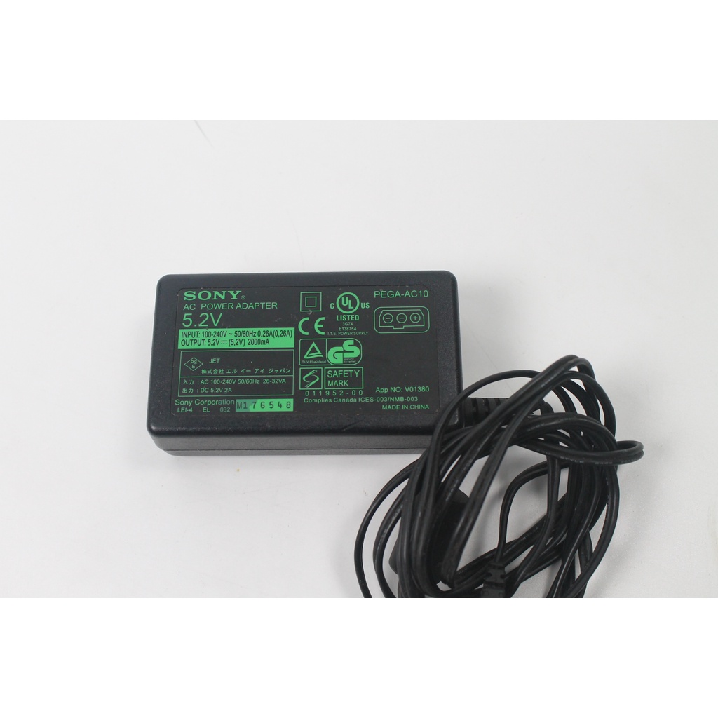 SONY PEGA AC10 ac power adapter 5.2V 2000mA 15921 Shopee Thailand