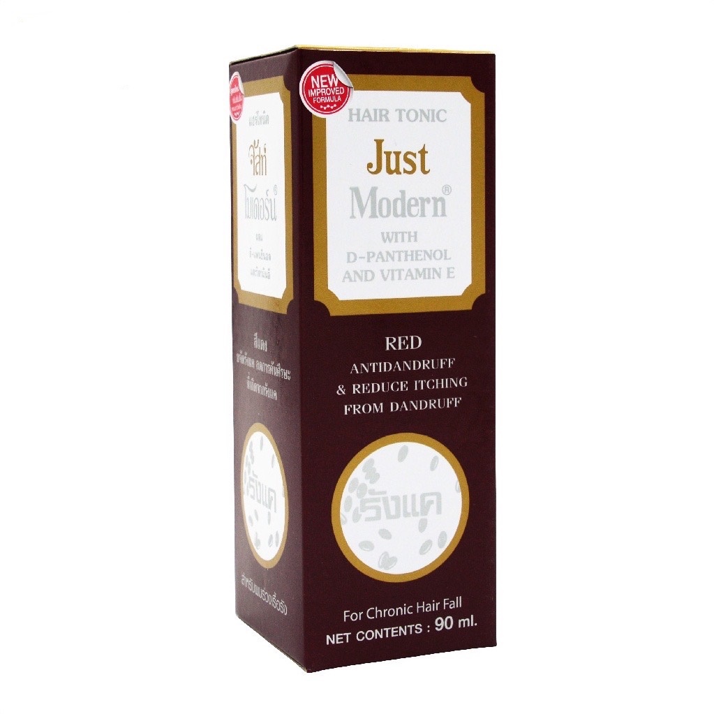 Just Modern Hair Tonic Red จัสท์โมเดอร์น แฮร์โทนิค สูตรสีแดง สำหรับผม