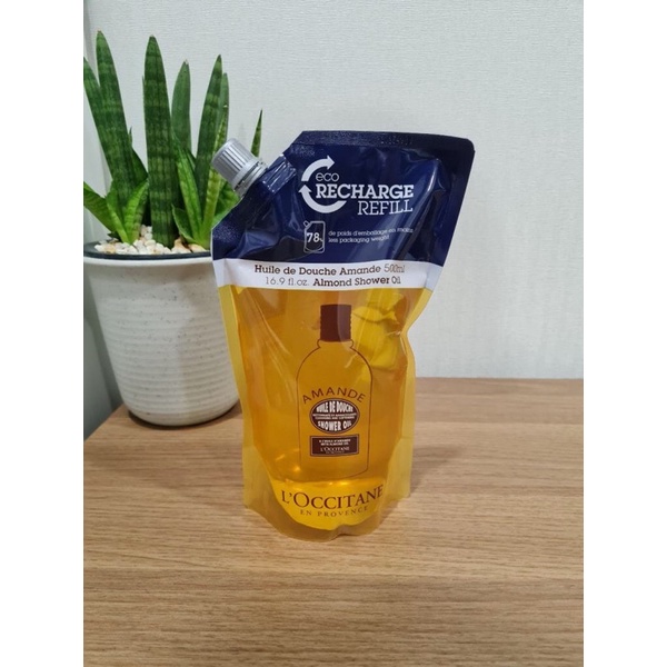 Almond Shower Oil EcoRefill 500ml Shopee Thailand
