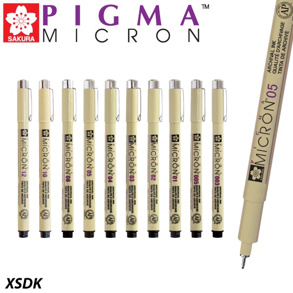 ปากกา SAKURA PIGMA MICRON พิกม่า ปากกาพิกม่า ปากกาตัดเส้น ปากกาหัวเข็ม