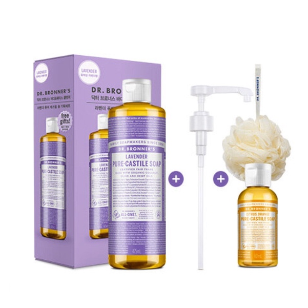 Dr.Bronner's Pure Castile Soap (Lavender, Cherry Blossom, Earl Grey