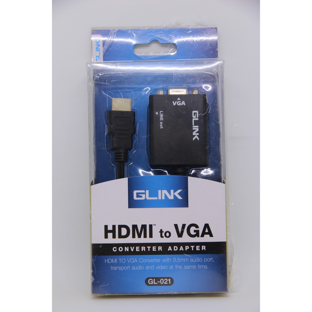 HDMI to VGA CONVERTER ADAPTER GLINK GL021 Shopee Thailand