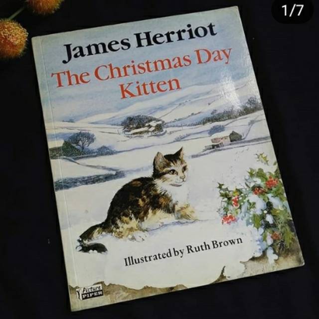 หนังสือ James Herriot's Book the christmas day kitten สําหรับตกแต่งบ้าน Shopee Thailand