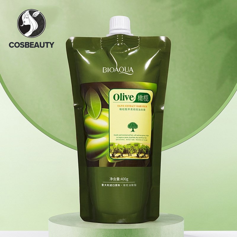 COSBEAUTY Olive Extract Softening และ Baked Oil Hair Mask บำรุงและมี