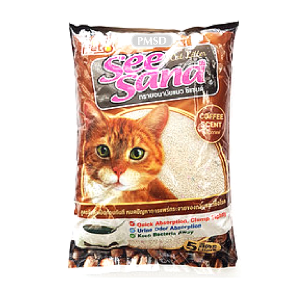 Pet8 Sea Sand Cat Litter ทรายแมว กลิ่นกาแฟ (น้ำตาล) 1x5 L Shopee Thailand