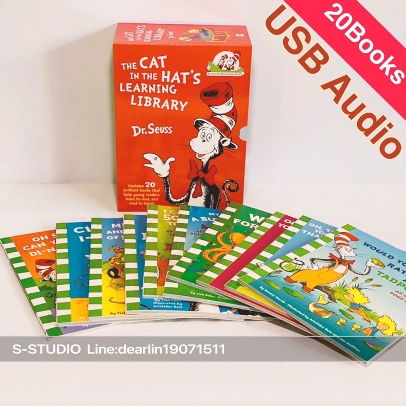 Dr Seuss The Cat in the Hats Learning Library Collection 20 Books Box