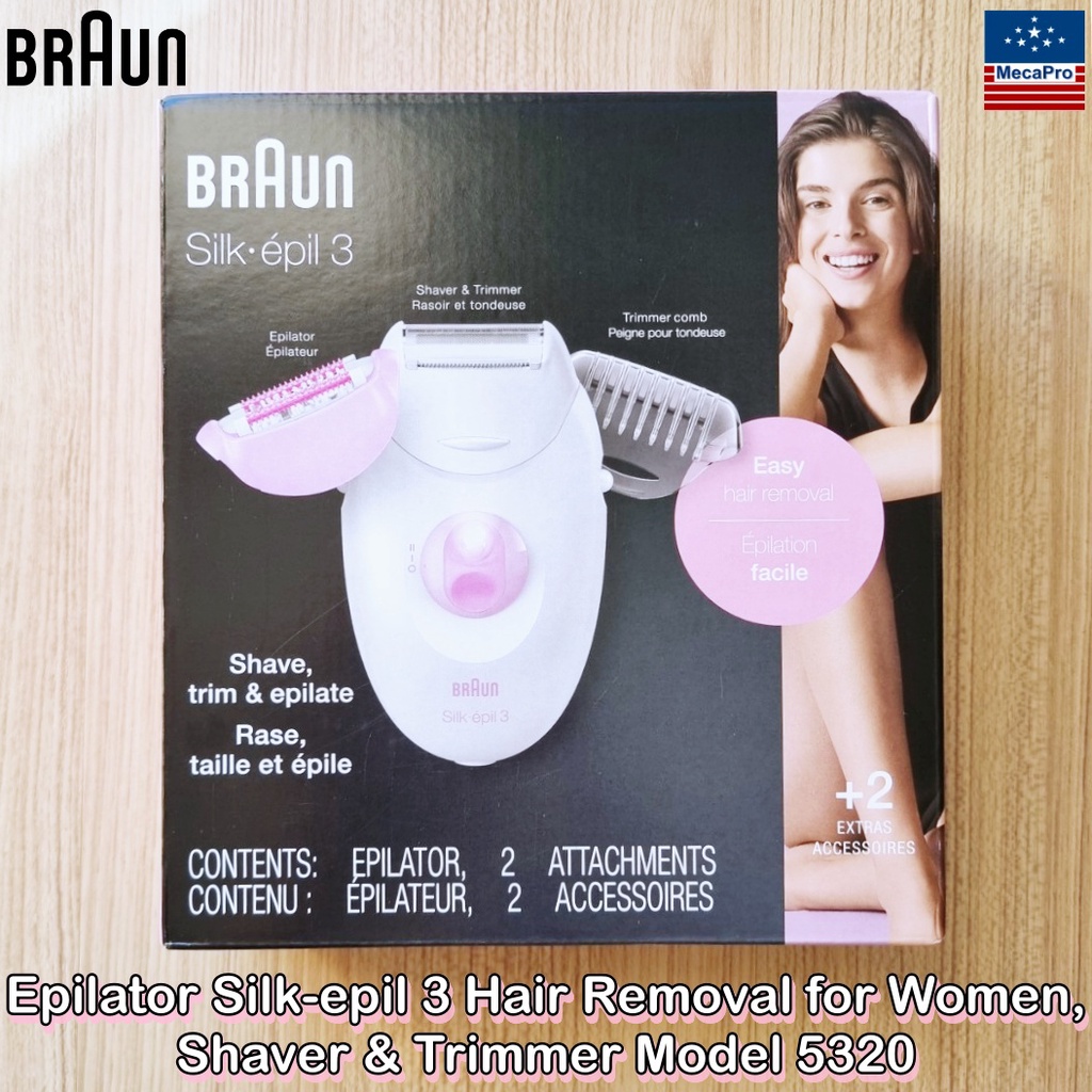 Braun® Epilator Silkepil 3 Hair Removal for Women, Shaver & Trimmer