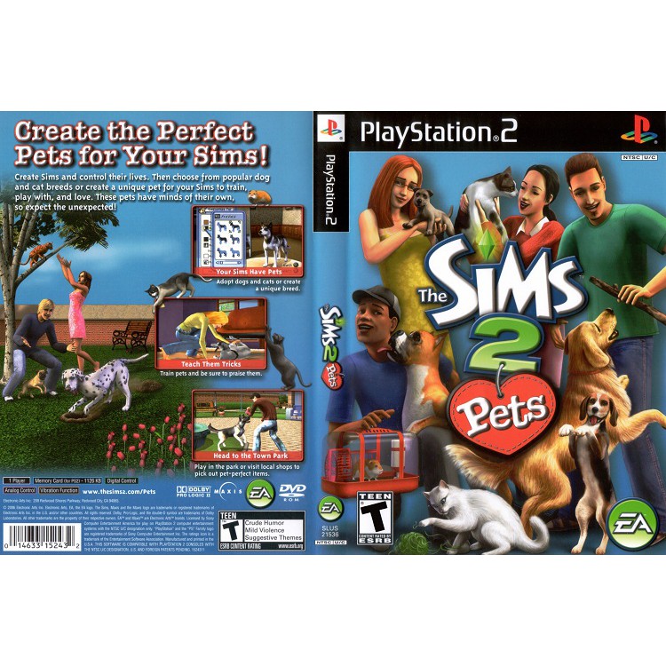 THE SIMS 2 PETS [PS2 US DVD5 1 Disc] Shopee Thailand