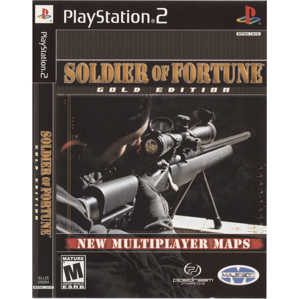 แผ่นเกมส์ Soldier of Fortune Gold Edition PS2 Playstation 2 คุณภาพสูง