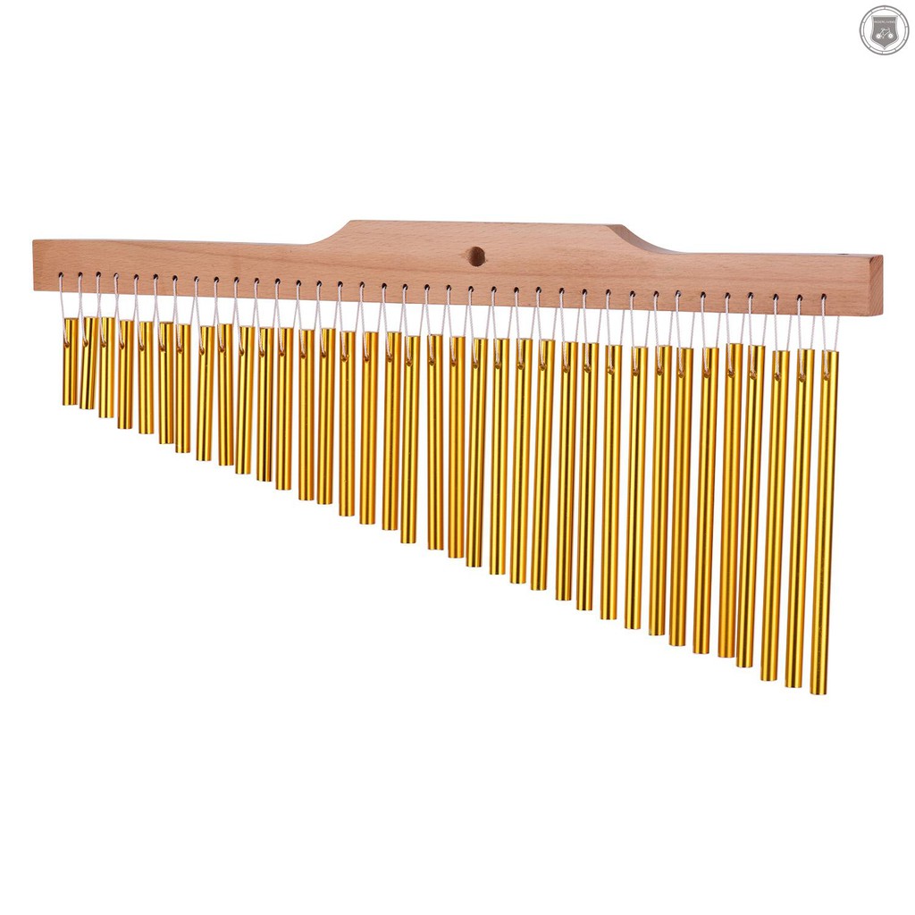 36 Bar Chimes Gold Aluminum Alloy Wooden Bar Shopee Thailand