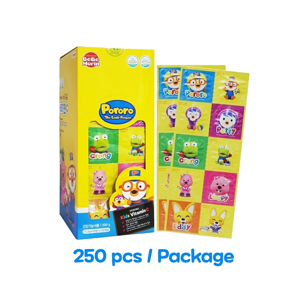 [Pororo] Pororo Korea Vitamin C Candy 50, 250pcs / Kids Vitamin C