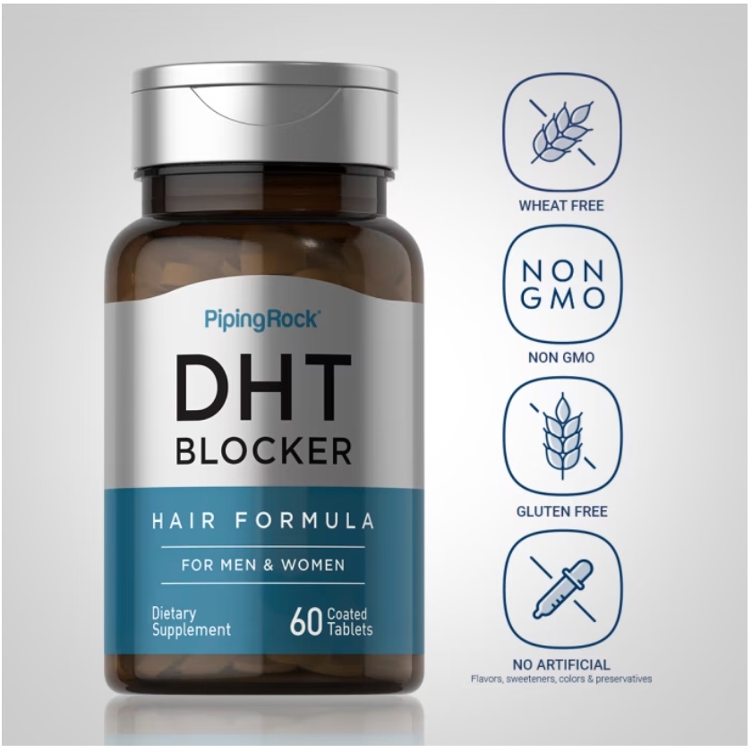 Piping Rock DHT blocker for Men & Women 60 Coated Tablets Shopee Thailand