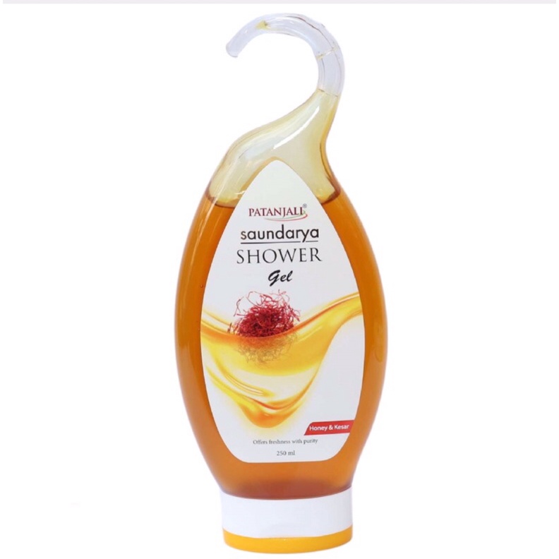 Patanjali Saundarya Shower Gel 250ml (Honey & Kesar) Shopee Thailand