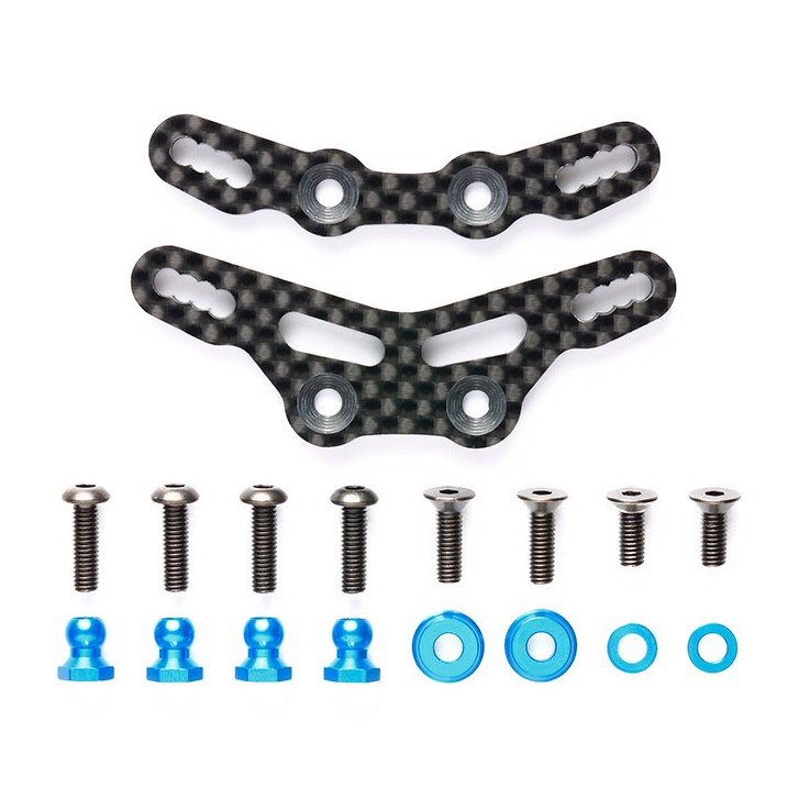 TAMIYA 54790 M07 CONCEPT CARBON DAMPER STAY SET (for TRF SHORT DAMPERS