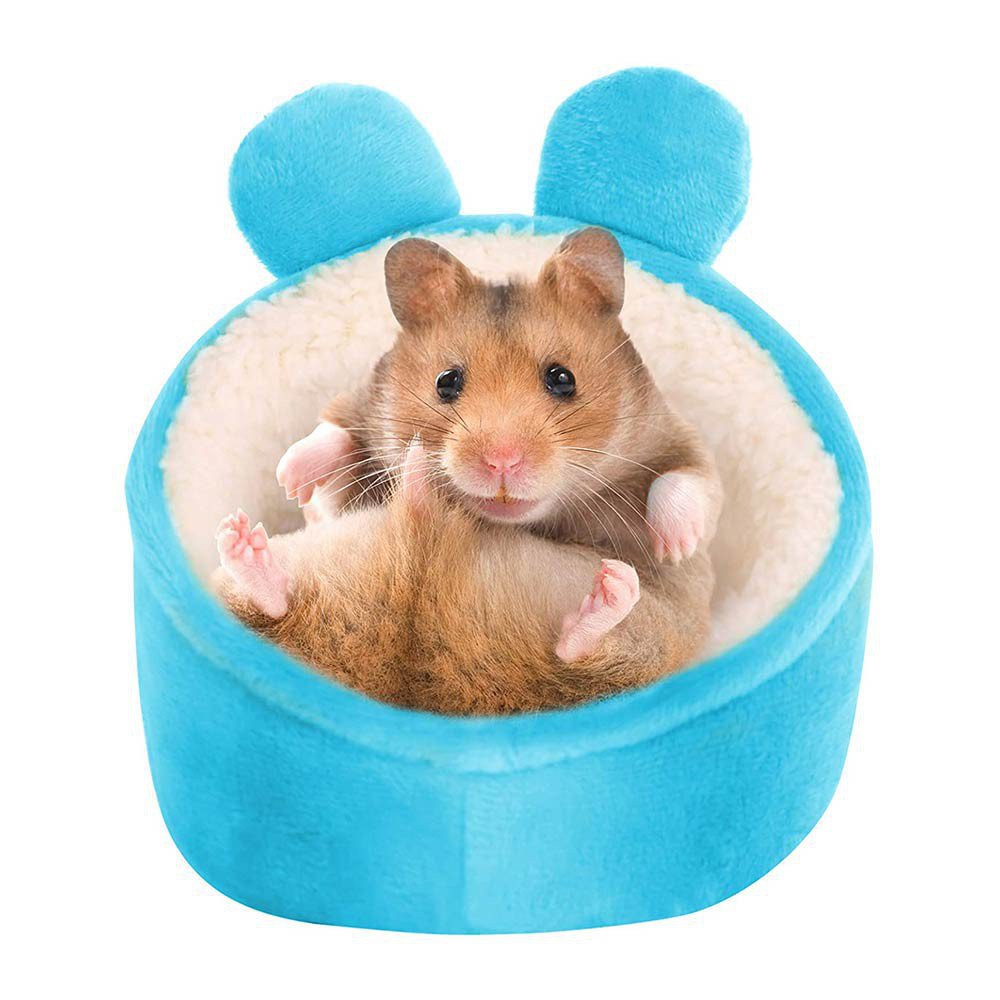 【จุด】 Lemontrees Hamster Mini Bed Warm Small Pets Animals House Bedding Cozy Nest Cage