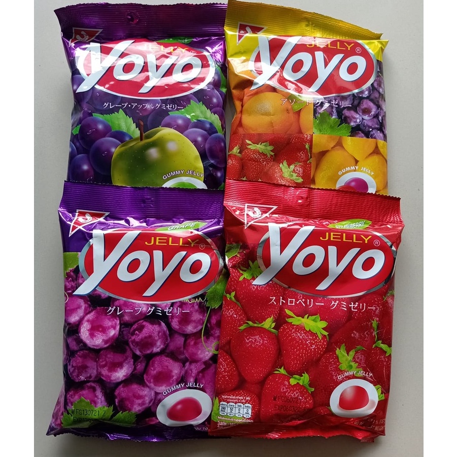 ขนมเยลลี่ โยโย่ ขนาด 80 กรัมมี4รสให้เลือกขนมเยอลลี่เยลลี่ YOYO GUMMY