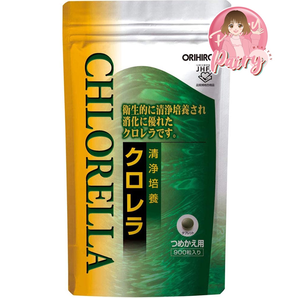 Orihiro Chlorella (900 เม็ด) สาหร่ายคลอเรลลา คลอโรฟิลล์จากญี่ปุ่น ปรับ