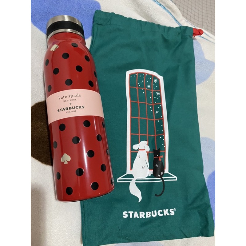 Starbucks x Kate Spade ขวดเก็บความเย็น 15 oz ของใหม่ แท้ Shopee Thailand